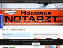 Tablet Screenshot of honorarnotarzt.de